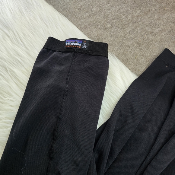 Patagonia Capilene Black Base Layer Leggings/Bottoms - Picture 5 of 6